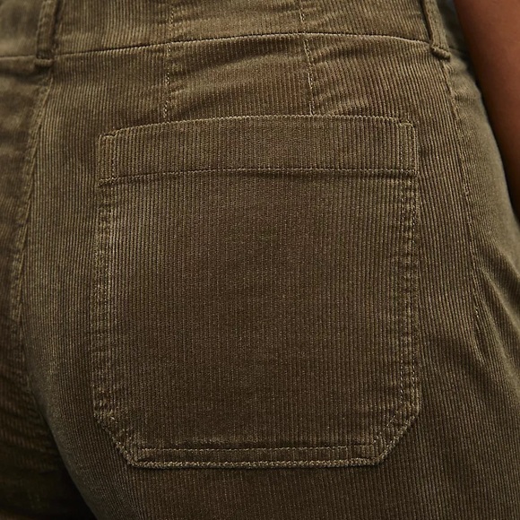 Anthropologie The Colette Cropped Wide-Leg Pants in Navy- 18W - NWT! - Picture 8 of 9